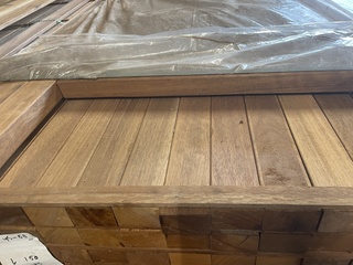 Ca. 75x Angelim Pedra regels , 45x68mm, lengte 150cm